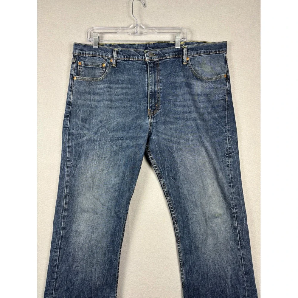 Levi's 527 Slim Bootcut Jeans Stretch Medium Wash 42x32 Blue 05527-0470 Mens